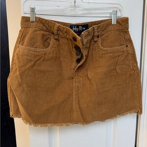 Indigo Rein Brown Corduroy Mini Skirt